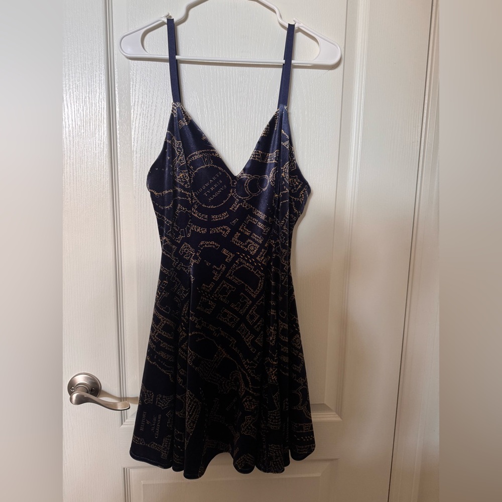 Marauders map mini strappy dress